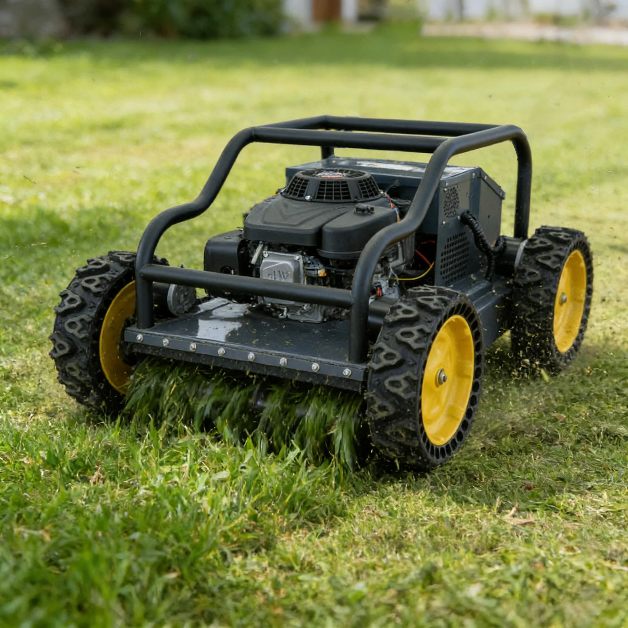 Газонокосилка с дистанционным управлением на заказ, бесшумная, самоходная, для крутых склонов