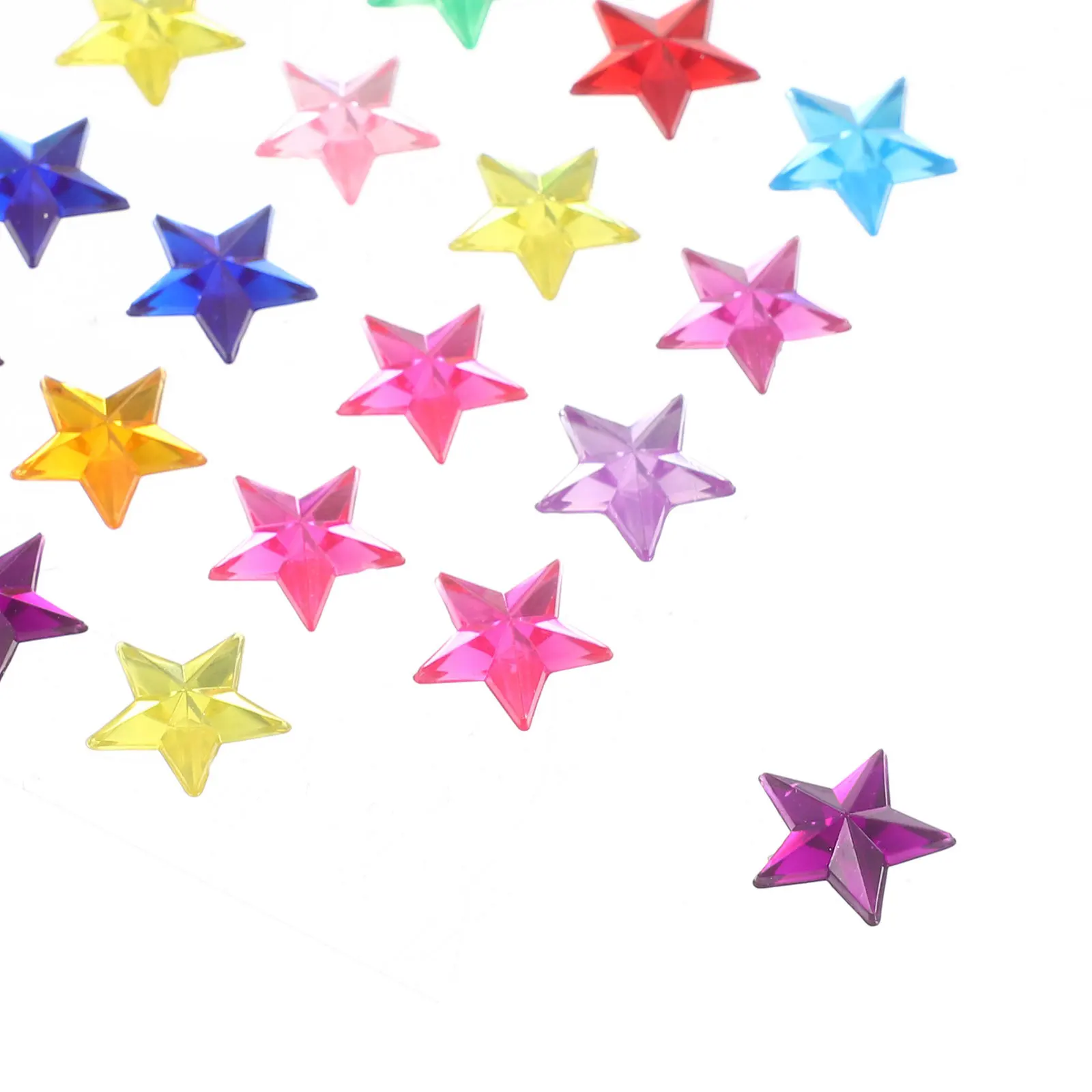 10 أوراق نجمة الراين ملصقات قسط الاكريليك DIY بها بنفسك الأحجار الكريمة الزخرفية للحرف اليدوية بلينغ جواهر ملصقات الحرفية ذاتية اللصق