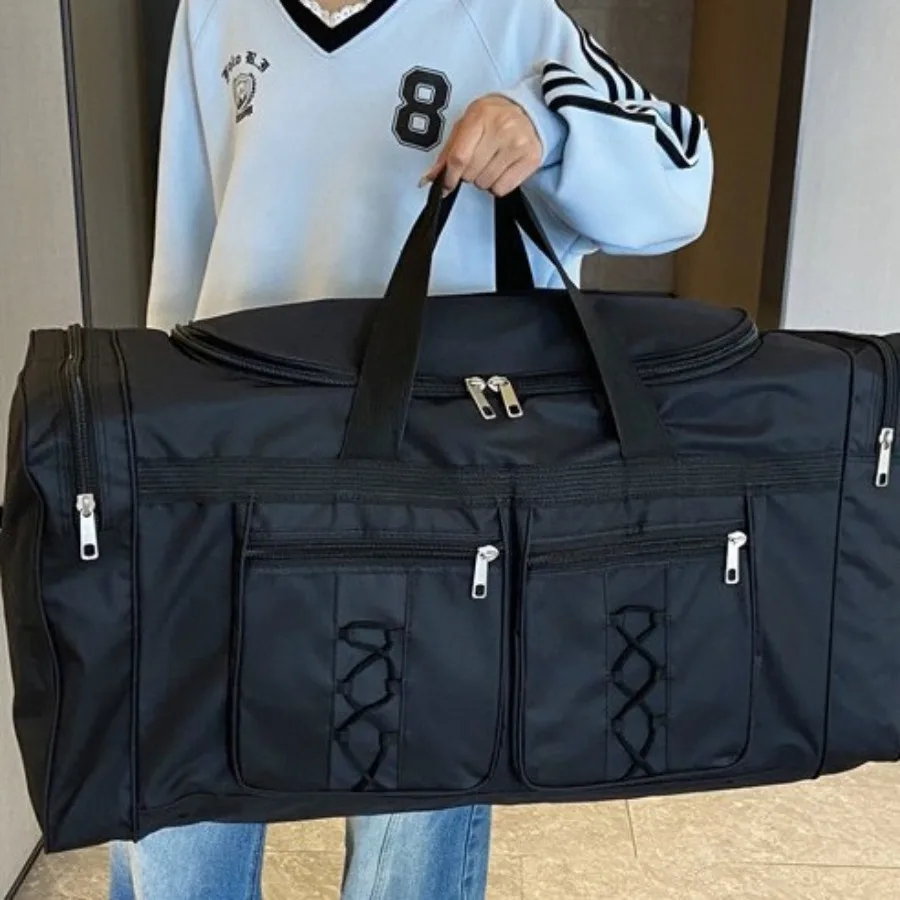 

【New style】Large capacity hand luggage bag Men's travel bag Luggage bag enlarged travel bag Moving bag Handbags durable
