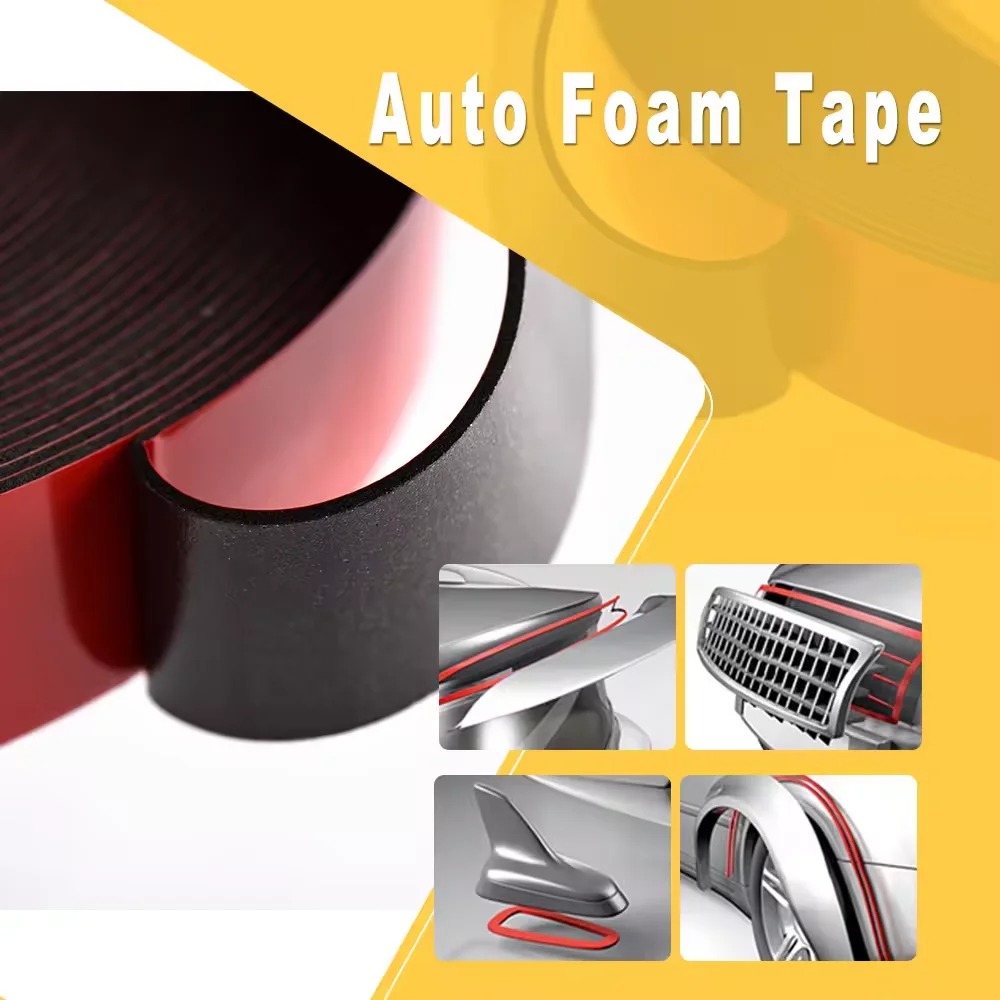 10m Double-sided Foam Sponge Tape Mounting 15mm/20mm/25mm Fixing Pad Sticky Thickness Super Strong Double-sided Adhesive Tape