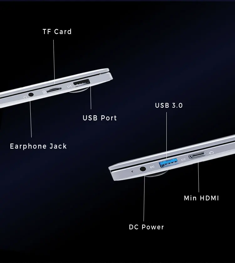 YYHC wholesale oem bulk laptops 14inch mini laptop gaming N3350 i5 laptop notebook ordinateur portable