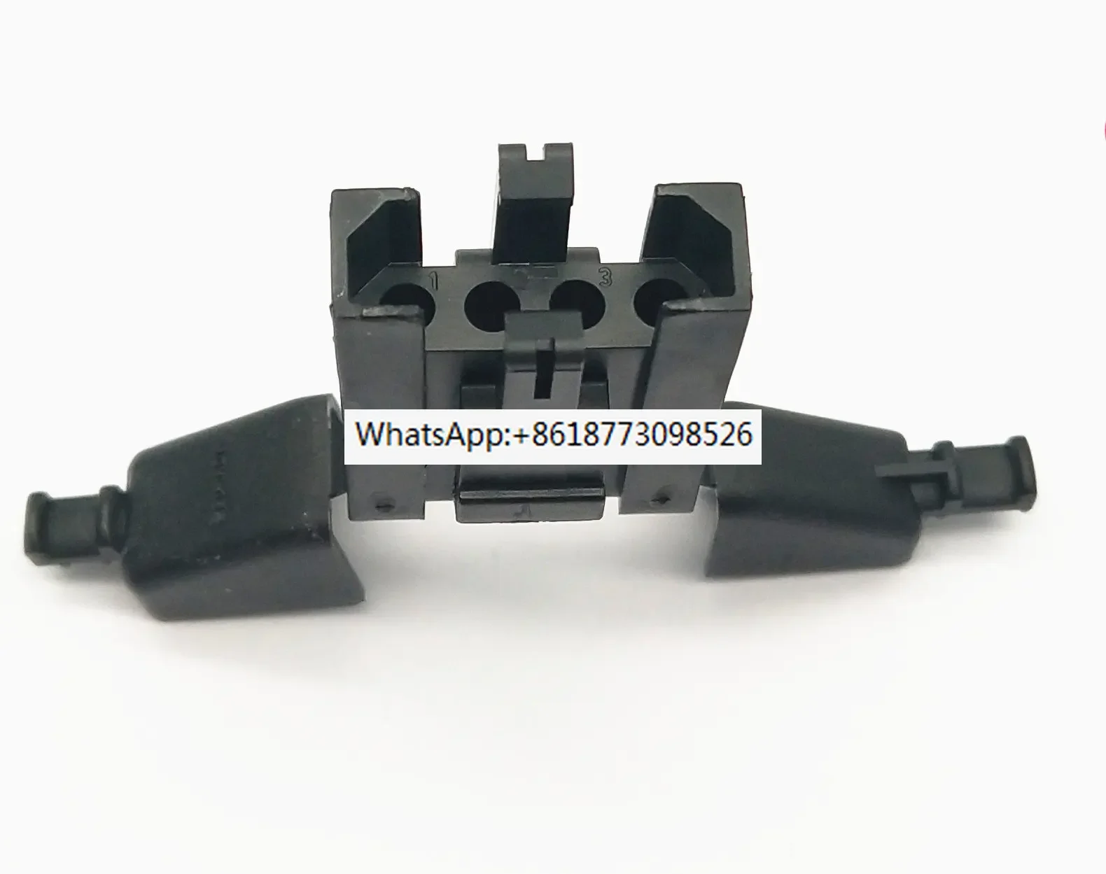 3PCS-SourIAU BURNDY Industrial 4-core black rectangular connector with tail clip SMS4PDH1 SMS4PDH-1