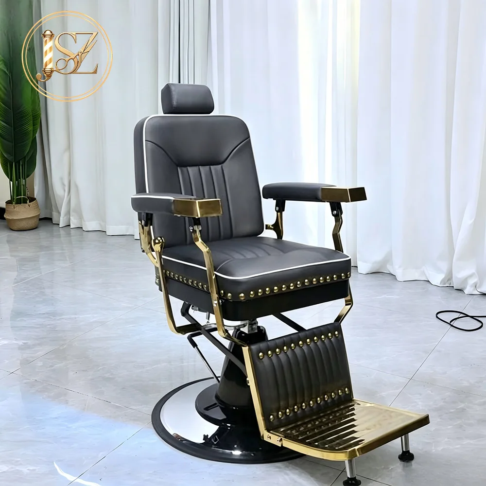 

Spacious Elegant Salon Chair Full Flat Reclining Design Equipped with Durable Hydraulic Mechanism