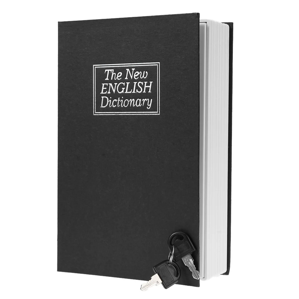 Dictionary Mini Book Safe Security Key Locker Money Hidden Secret Safe Key Safe Box Cash Money Coin Storage Jewellery Lock Boxes