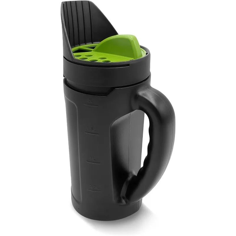

80oz Hand Spreader Shaker Adjustable Opening Multi-Use for Grass Seed Fertilizer Snow Salt Ice Melt Lawn & Garden Yard Tool