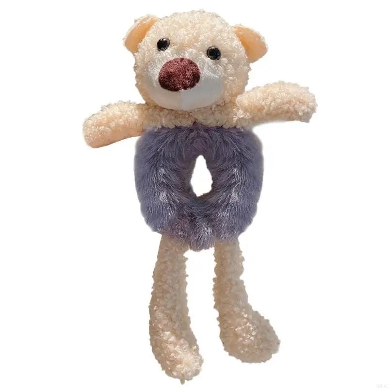 M89C Bé Gái Anime Tóc Scrunchies Hoạt Hình Gấu Sang Trọng Tóc Scrunchie Nhẫn Tóc Đáng Yêu