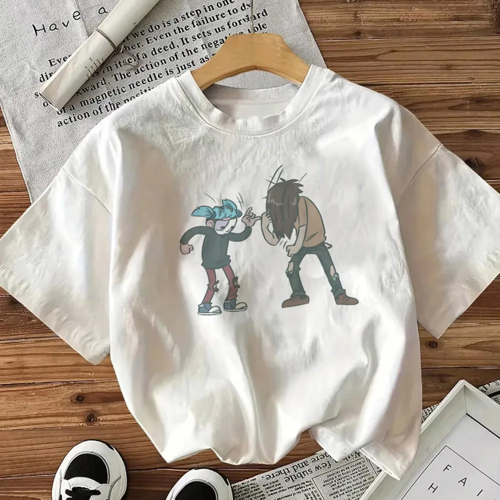Camiseta Sally Face con gráfico para niña, cómoda, digital, estilo años 2000, camisetas para mujer, estilo universitario, gótico, transpirable, hip hop, con gráfico