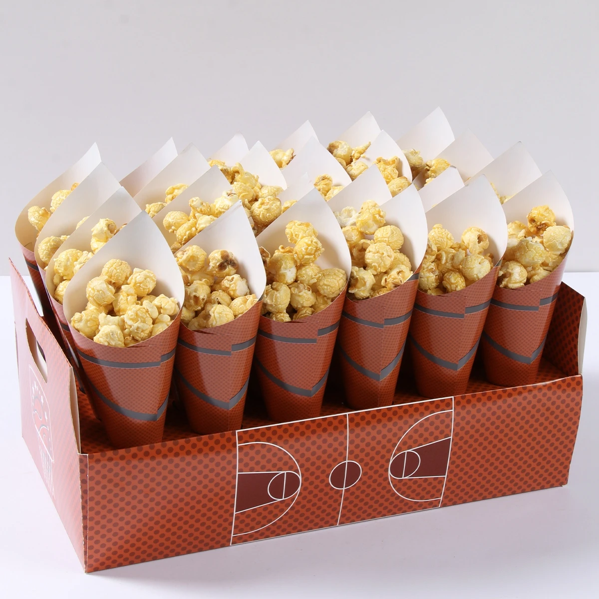 Basket Candy Confetti Cone Box basket Party Favor Treat Box per tema sportivo decorazioni per feste di compleanno Baby Shower Decor