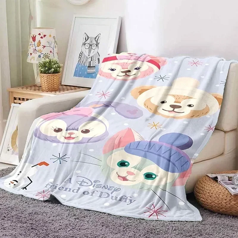 Duffy and Friends  Fashion Blanket Soft Fluffy Throw Children Adult Sofa Plush Quilt Girl Bedspread Throw Blanket for Sofa