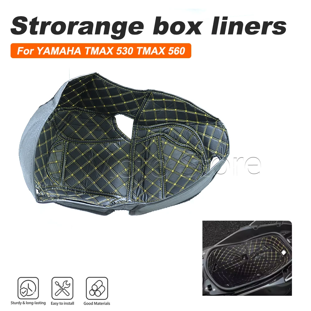 For YAMAHA TMAX560 TMAX530 TMAX 560 530 2017-2019 Seat Bucket Liner Pad Storage Luggage Box Full-Wrap Protective Cover