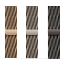 Para correas de Apple Watch 40mm 44mm 49mm 45mm 41mm 42mm correas pulsera iWatch series 11 se 7 8 9 10 ultra 3 2 correa de bucle milanés