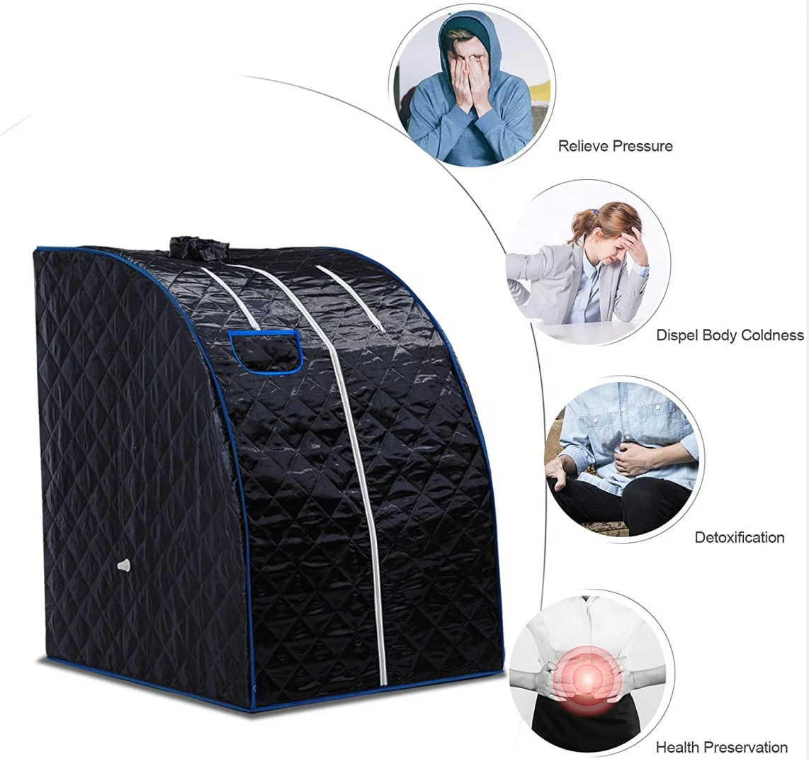 Mini barraca de sauna portátil dobrável para uso doméstico de corpo inteiro pessoal com vapor úmido personalizado