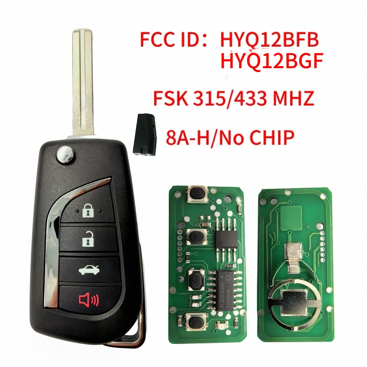 

Jingxin HYQ12BFB/HYQ12BGF FSK315/433 МГц H-8A чип 89070-06790/ER45788 удаленный автомобильный ключ для Toyota Camry Corolla RAV4 2018 + автомобильный ключ