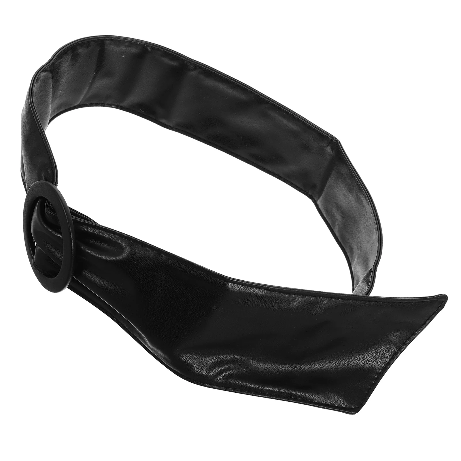 حزام خصر قابل للتعديل من البولي يوريثان باللون الأسود للنساء، نحيف وعصري ومتعدد الاستخدامات، لون سادة لفساتين الجينز، حزام نسائي #2