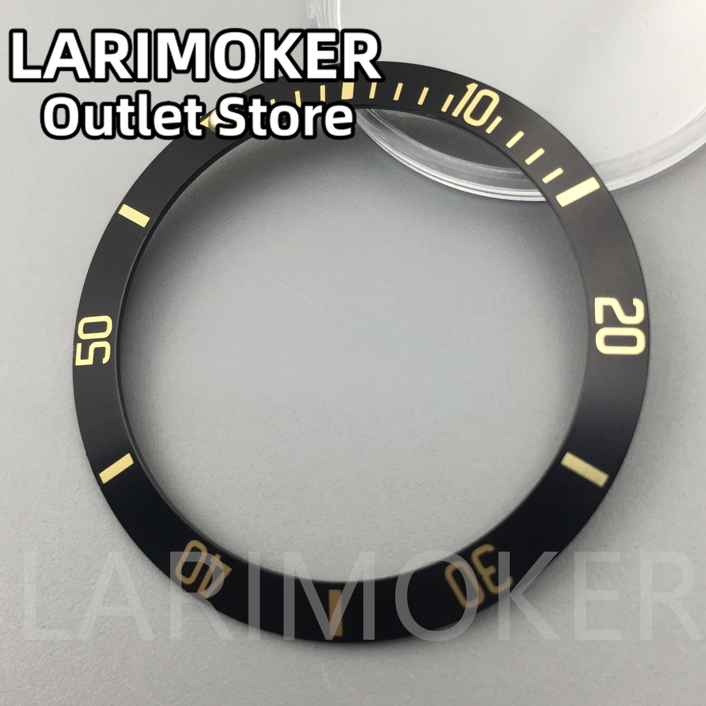 LARIMOKER  Diameter 38mm ceramics Watch Bezel Insert Fit For 40mm Watch Case Watch Accessory Insert
