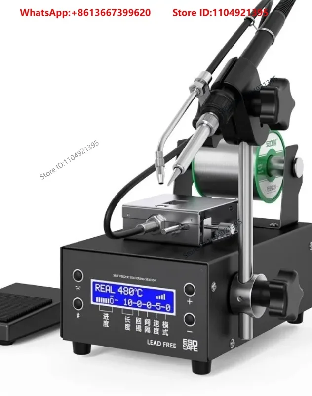 Automatic soldering machine high power foot-operated soldering iron 375C intelligent constant temperature soldering station