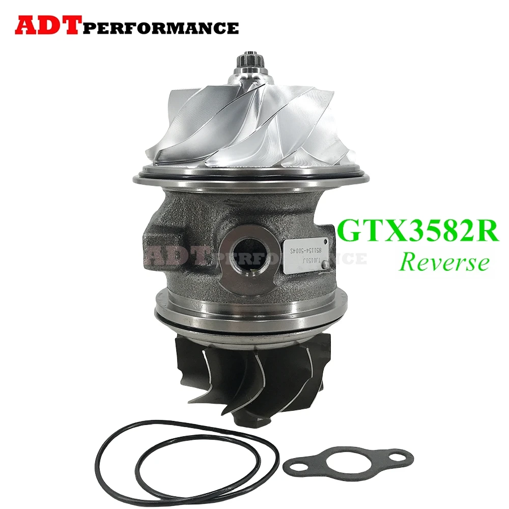 GTX3582R 66mm GTX35 3582 GTX Turbo CHRA Reverse 844626-5004S 740902-0057 Ceramic Dual Ball Bearing Turbine Cartridge Billet