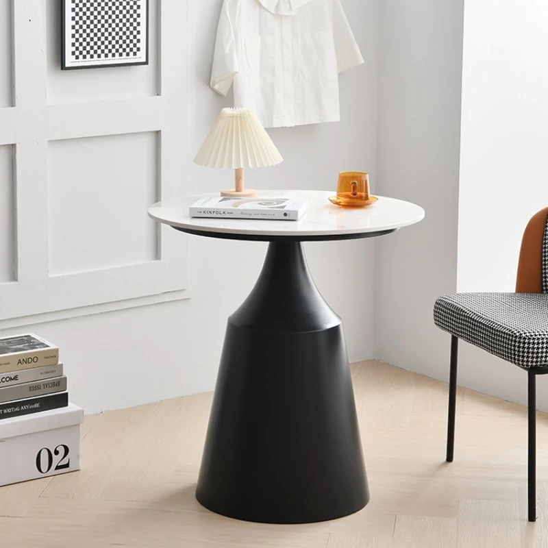 Milk tea shop cafe negotiation table and chair combination Nordic office reception guest leisure sales office small round table