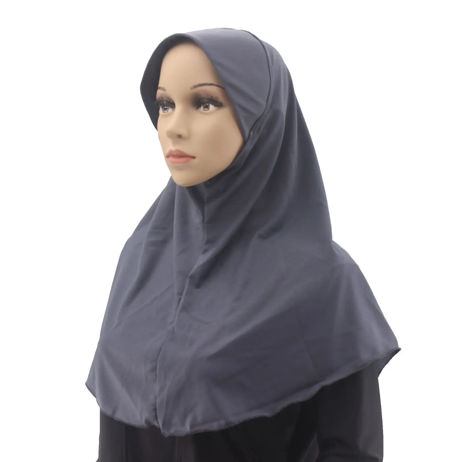 

Big Brim Hijab Amira Instant Scarf Turban Headscarf Muslim Women Head Wrap Pull On Hat Prayer Hijabs Cap Headband Turbante Mujer