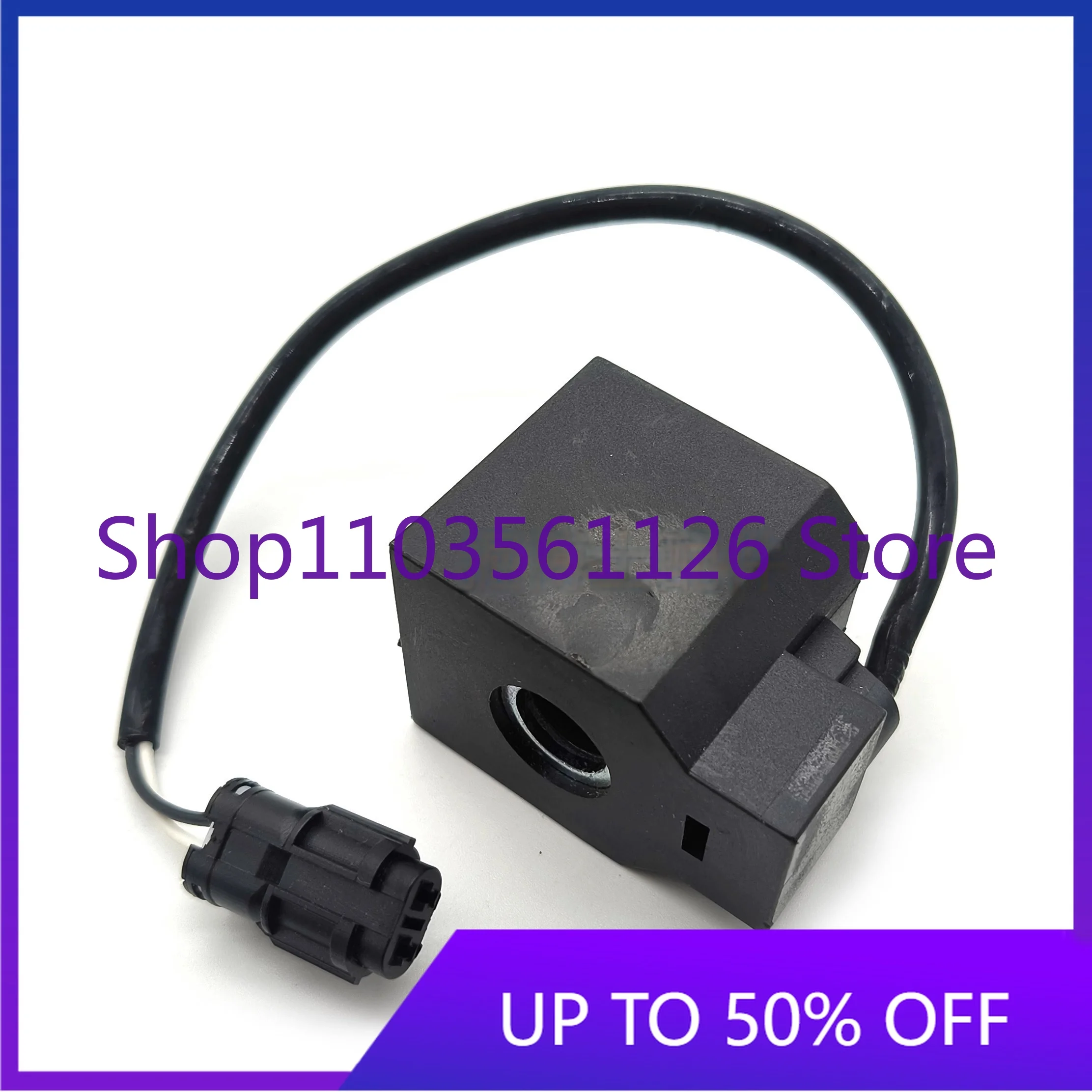 High Quality Excavator Pilot Safety Lock Solenoid Valve Coil R55 60 150 215 225-5-7