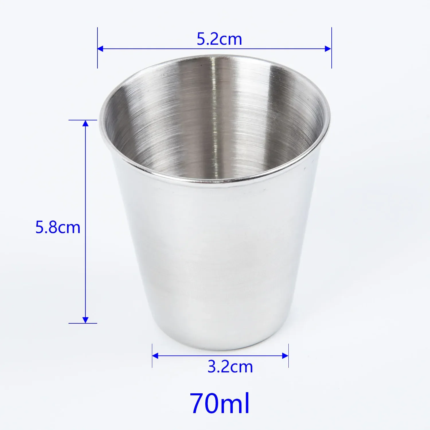 Stainless Steel Cup Beer Cola Milkshake Cup Portable Travel Cup Whisky Wine Cup Home Coffee Shop Drinkware 30/70/180/320ml