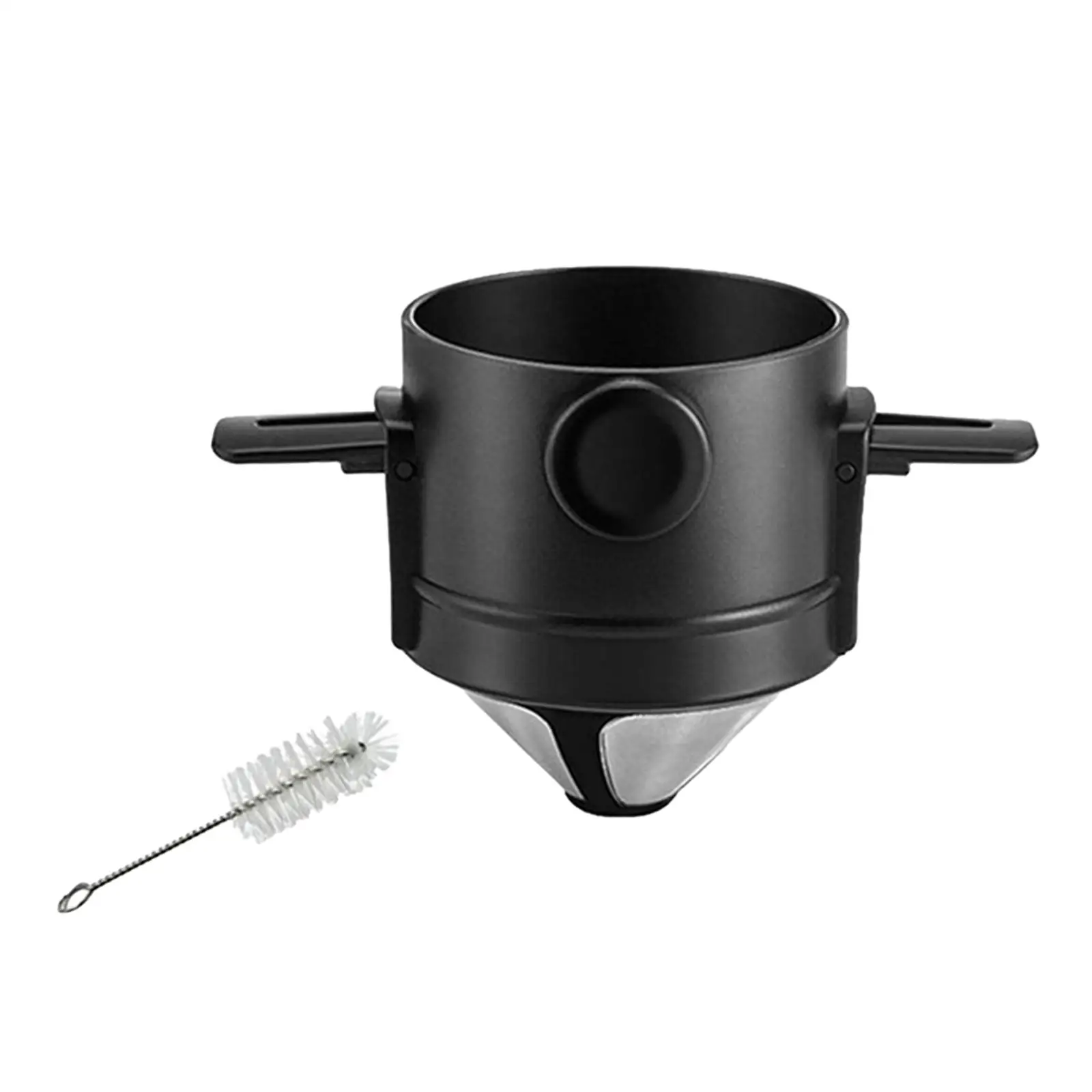 브러시 깔때기 바구니가 있는 커피 필터, 카페 사무실 여행용 커피 드리퍼