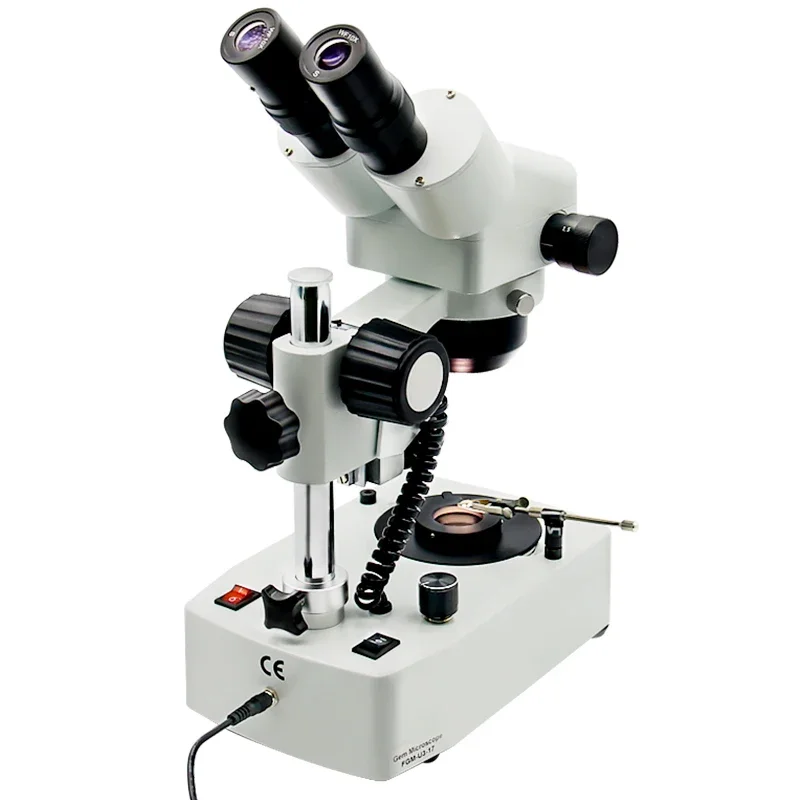 Binocular Stereoscopic Gemological Laboratory Optical GIA Standard Instrument Tools 10X-40X Gem Jewelry Microscope