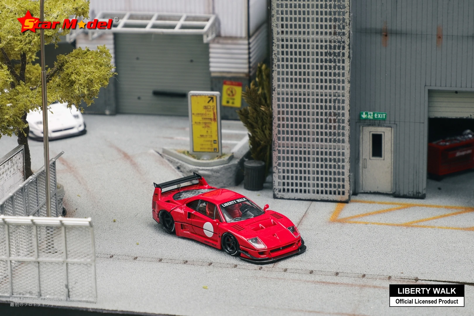 **Preorder **Star Model 1:64 LB-Works F40 White/Red Diecast Model Car