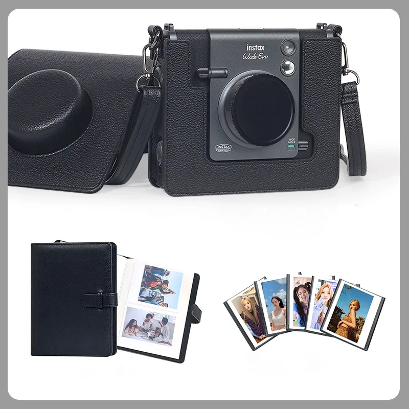 For Fujifilm Instax WIDE EVO Bag For Fuji Wide Evo 3in1 Bag Camera Bag PU +Lens Protection Cover+Photo Albums+EVO Tempered Film - view 3
