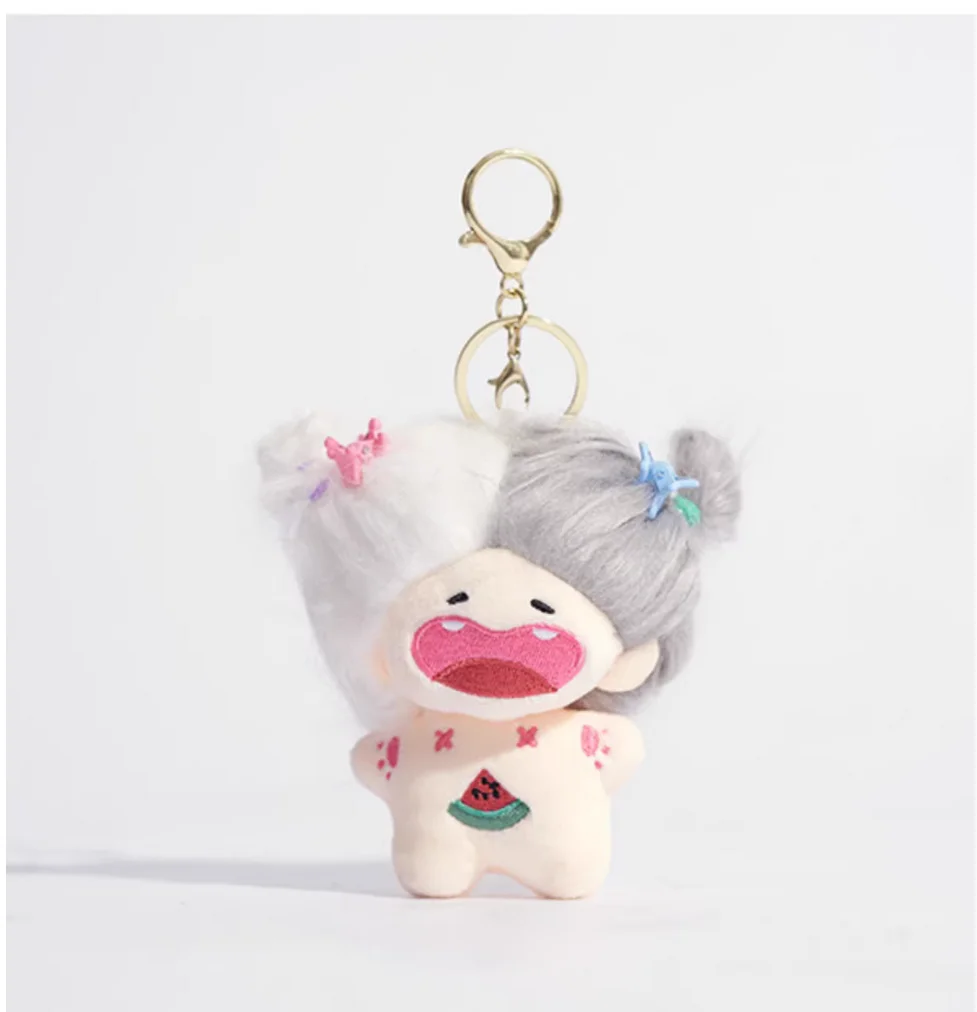 Cool and spicy plush doll bag pendant bag pendant ugly cute cute gift high-end car keychain female