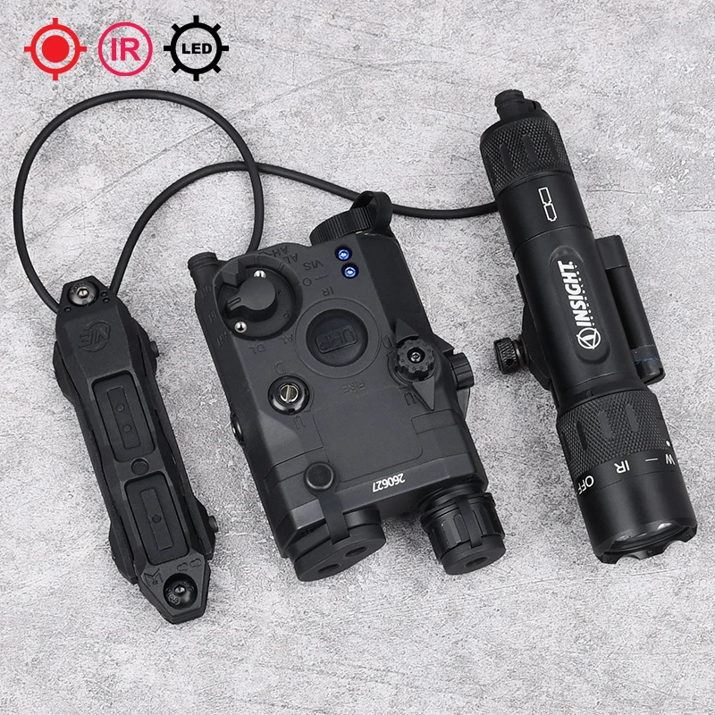 WADSN Tactical  Airsoft Red Green Blue IR Laser Pointer Sight WMX200 Metal Flashlight Weapon Hunting Outdoor Light  Accessory