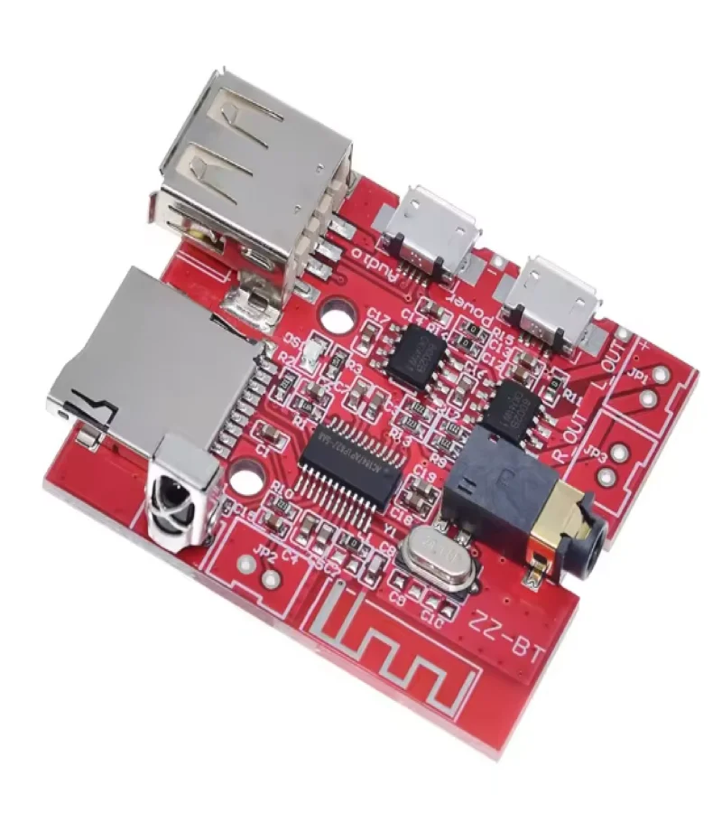 3 واط سيارة بلوتوث 4.1 MP3 WAV فك مجلس مكبر الصوت وحدة استقبال الصوت دعم USB/TF/U-DISK/IR الأحمر #1