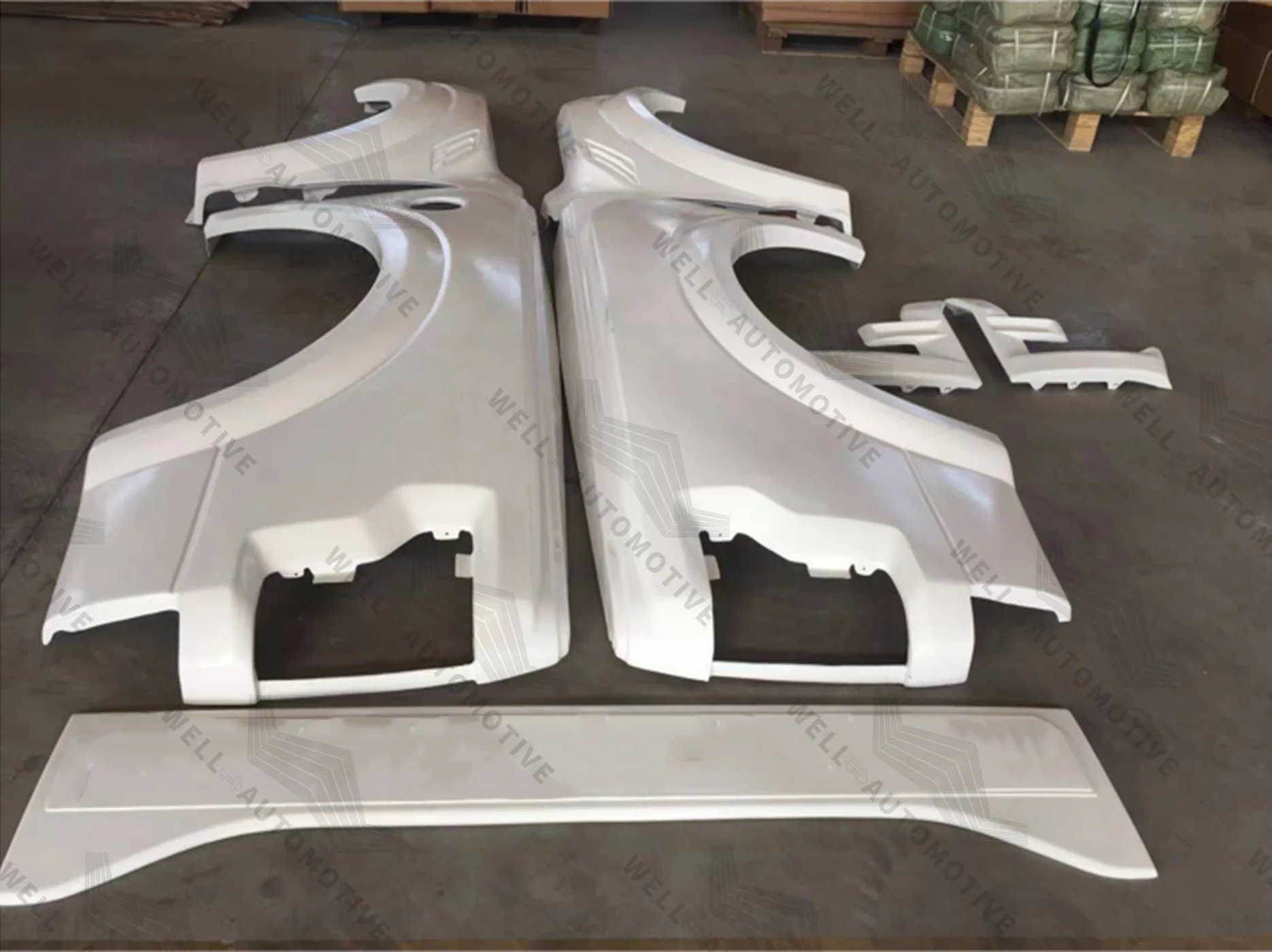 Most Popular Pickups Modified Fenders Parts White Wheel Fender Abs Car Fenders Wirh Rear Panel for F150 15-17