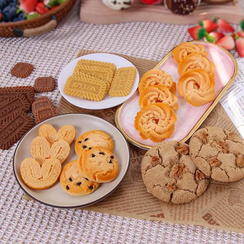 1PC Artificial Cake Biscuit Dessert Fake Food Decoration Photography Pro Food Simulation Cake Model Tea Table Decoration FCYY020