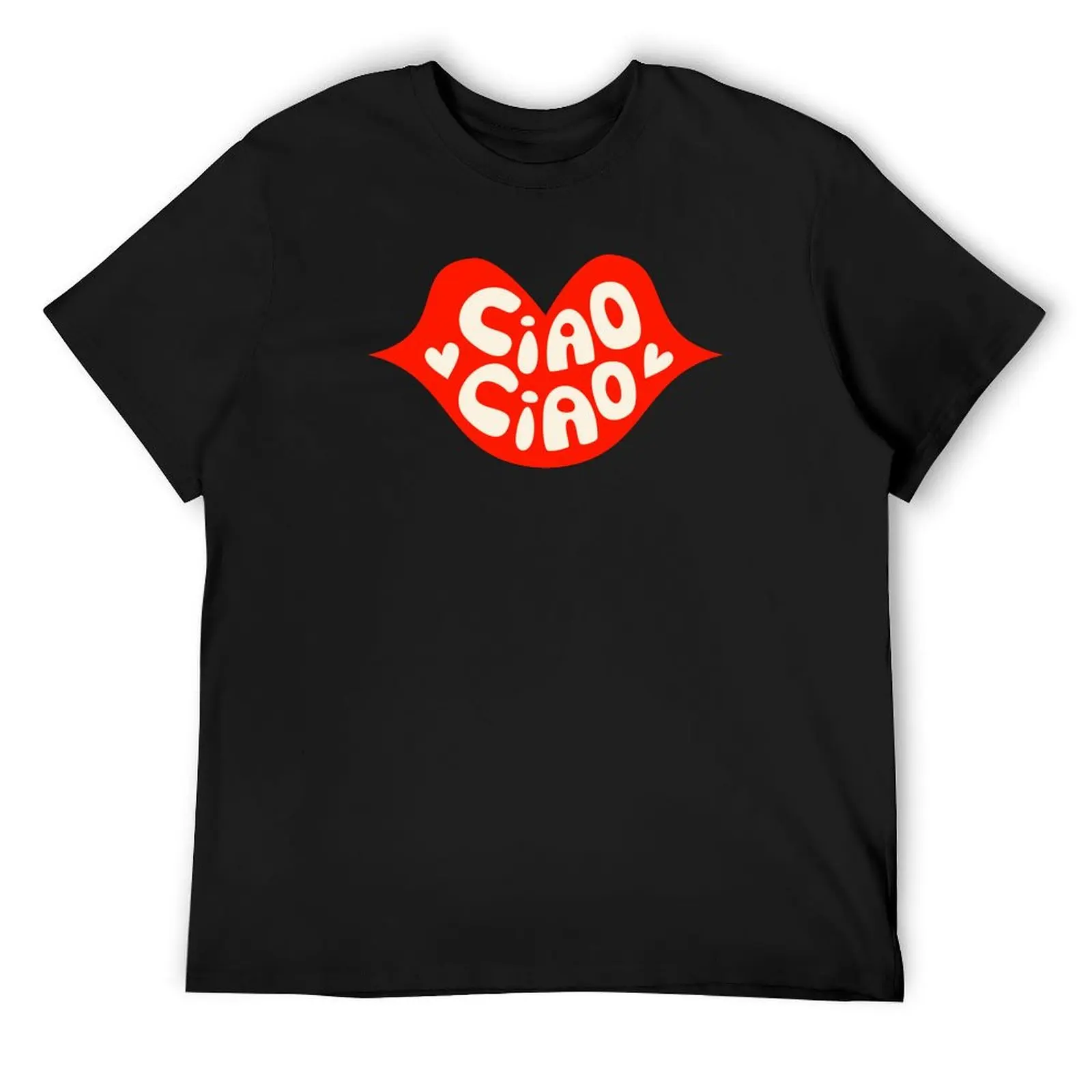 

Ciao Ciao Red Lips T-Shirt man t shirt cotton graphic tees men clothings