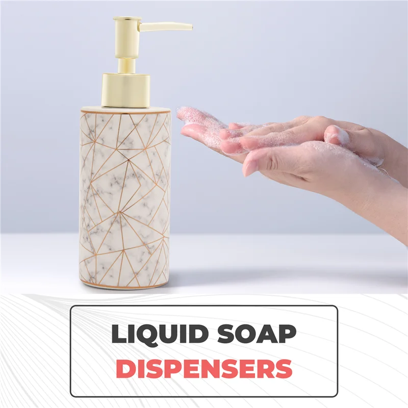 A97G 300 мл стильный отель ванная комната мраморный лосьон шампунь дозатор жидкого мыла насос бутылка для хранения