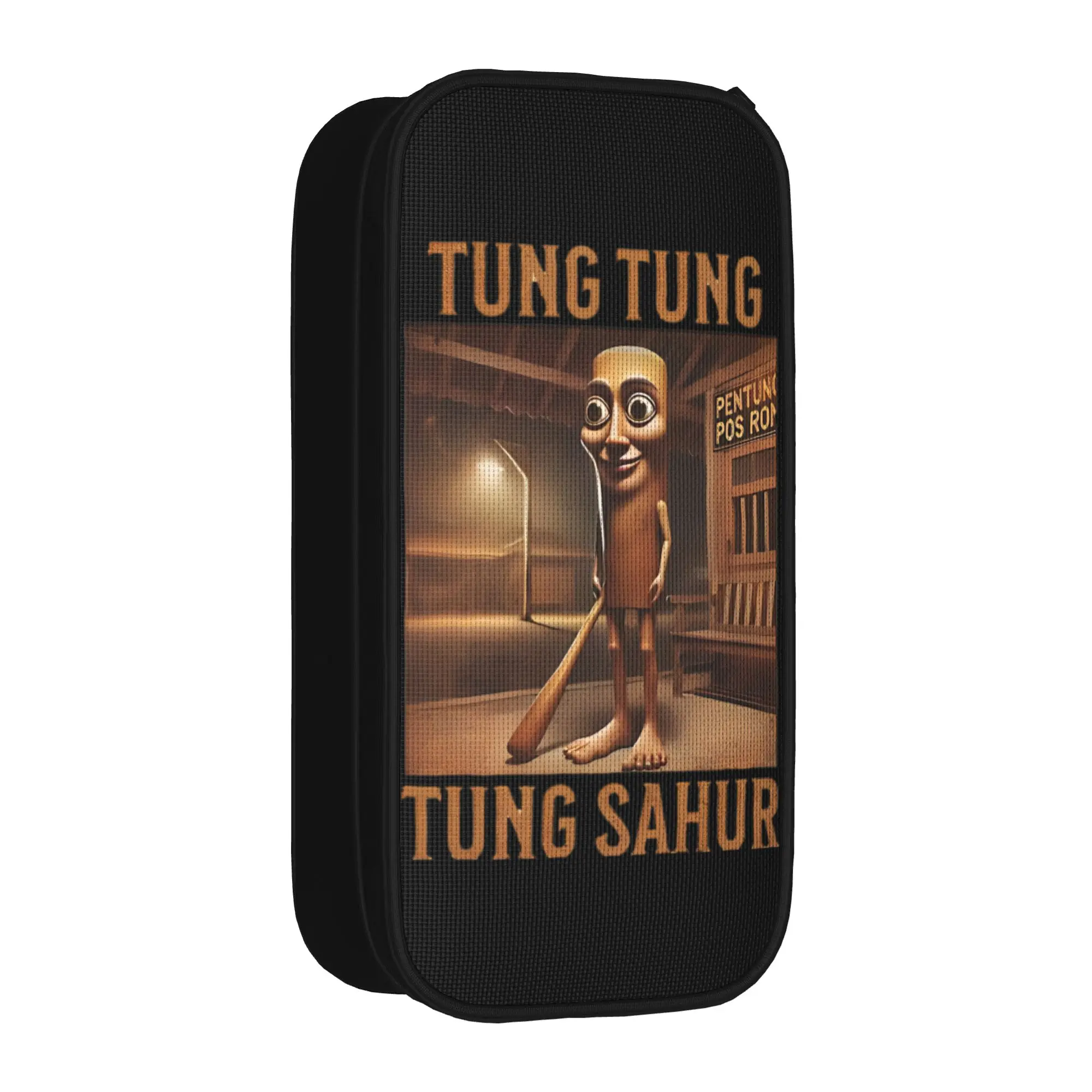 

Tung Tung Tung Sahur Pencil Cases Lovely Funny Italian Brainrot Meme Pen Box Bag Large Storage Office Cosmetic Pencilcases