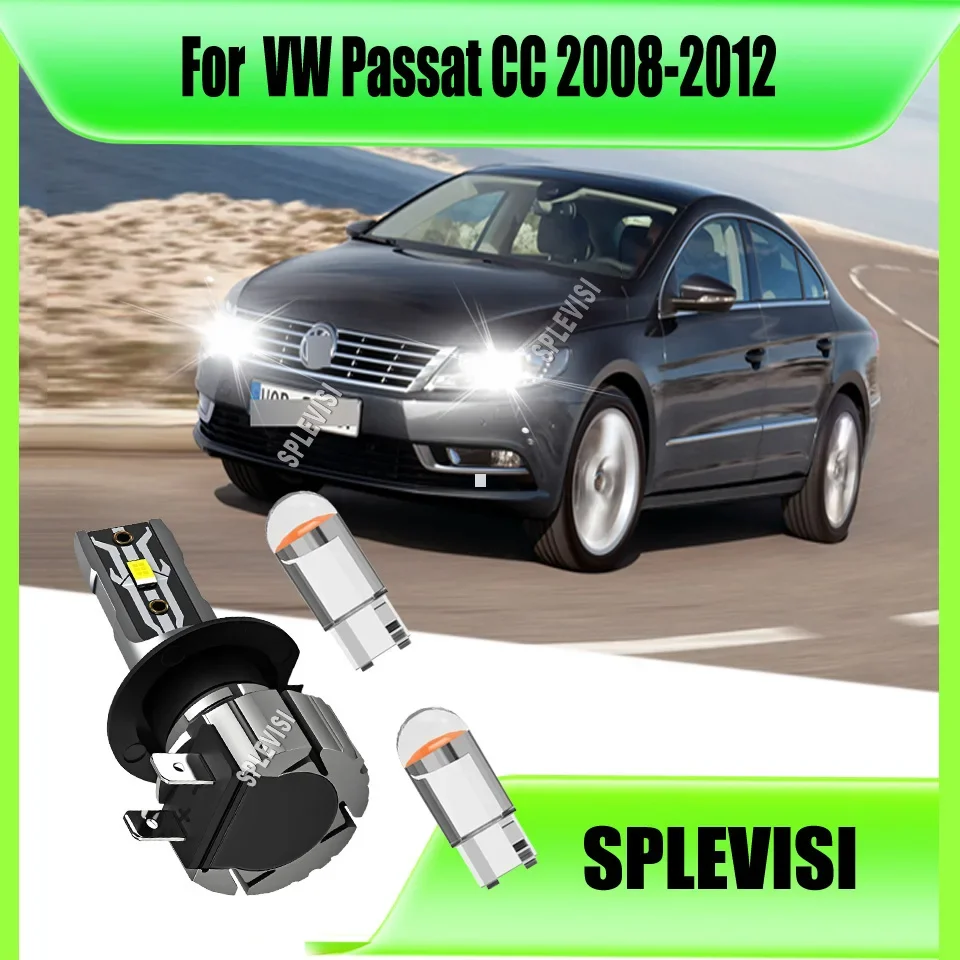 2PCS H7 LED Headlight Bulbs, High Power 75W 7500LM Easy Plug In Original Housing For VW Passat CC 2008 2009 2010 2011 2012