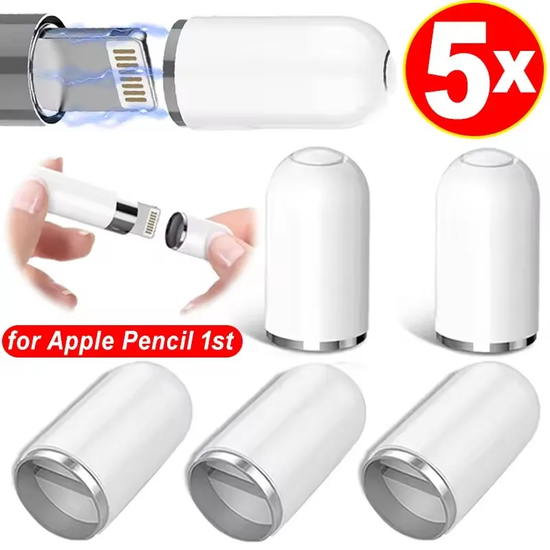 Magnetic Pencil Caps for Apple Pencil 1 Stylus Pens Protector Cover Replacement Magnet Tablet Pen Cap for iPencil 1st iPad Pro