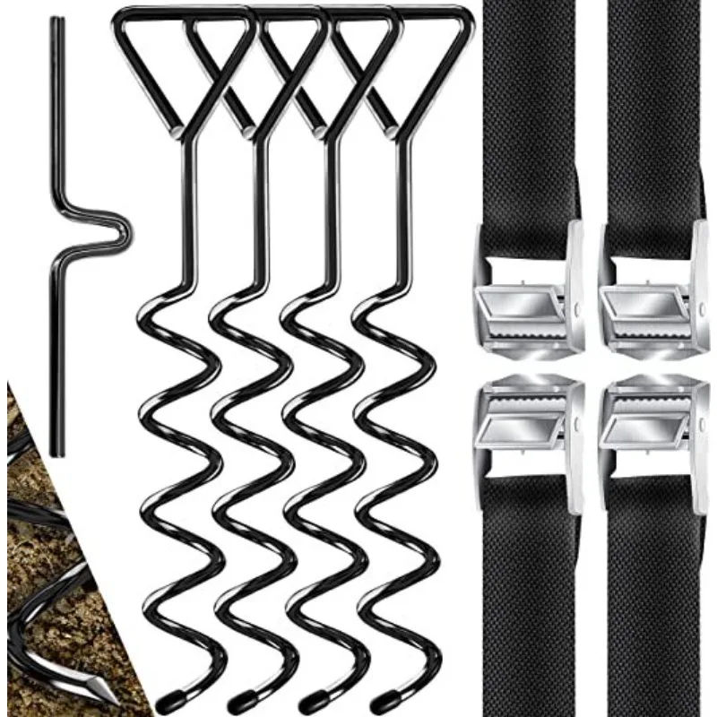 

Оптовые спиральные колышки-анкеры для батутов, палаток, крепления для домашних животных и пружинных конструкций, предотвращающие опрокидывание