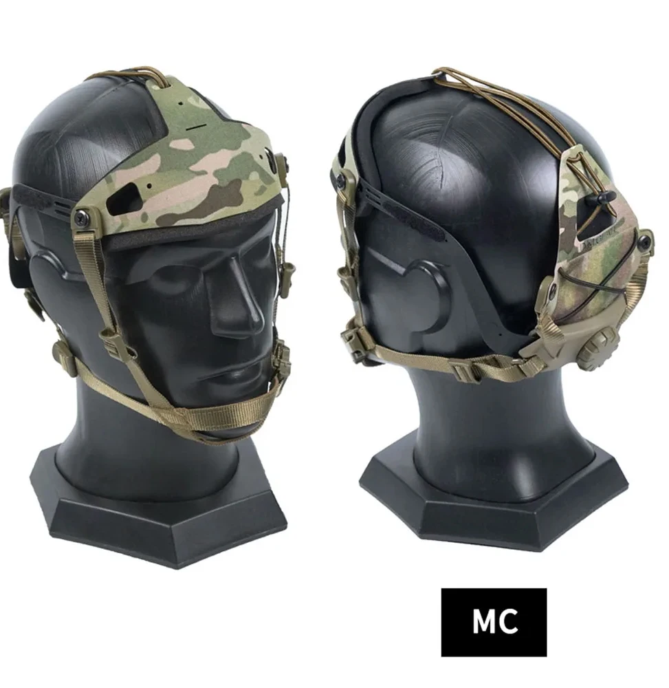 Dispositivo di visione notturna con telaio in acciaio tattico per esterni, staffa per casco con montaggio della testa della fotocamera sportiva MC