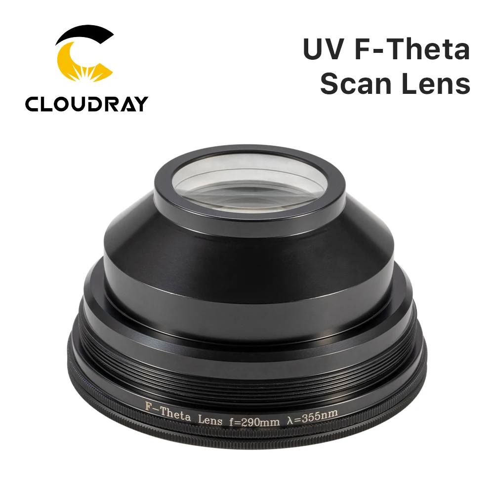 Cloudray 355nm UV F-theta Lens Focus Lens Laser F100-F1090 M85 Scan Field for YAG Fiber Laser Galvo Machine