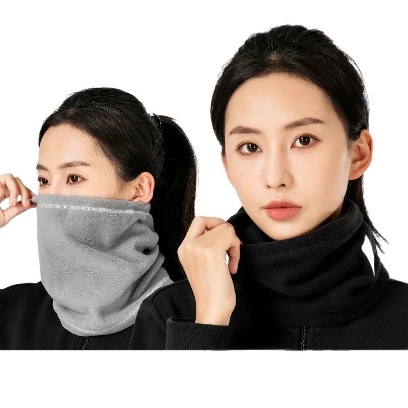 

Winter Cycling Headscarf Neck Gaiter Outdoor Windproof Warm Ear Protection Neck Cover Drawstring Cold Proof Bicycle Face Mask