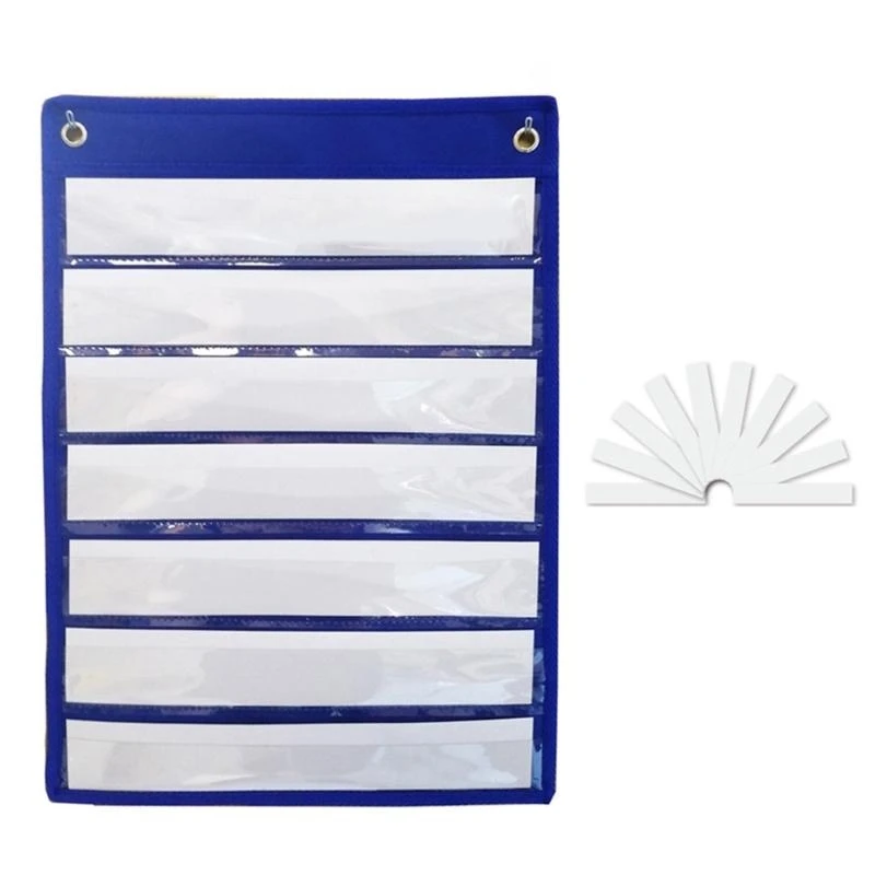 Magnetic Pocket Chart With 10 Dry Erase Cards For Standards Daily Schedule