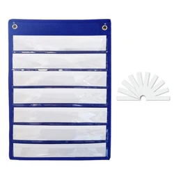 Magnetic Pocket Chart With 10 Dry Erase Cards For Standards Daily Schedule