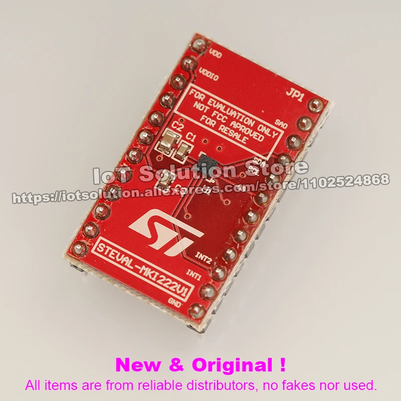 STEVAL-MKI222V1 LIS2DU12 adapter board for a standard DIL 24 socket