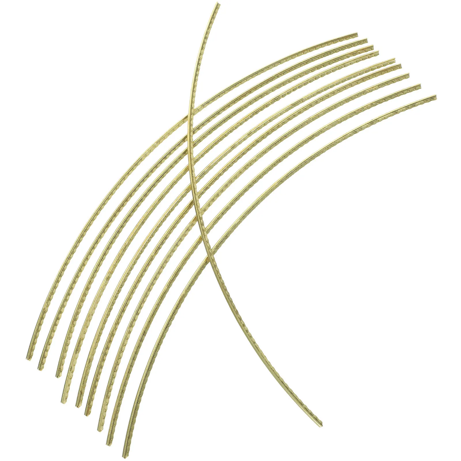 

10Pcs Guitar Fret Wires Brass Long-Lasting Replacement for Acoustic Classical Electric Guitar Accessories Fretboard Frets