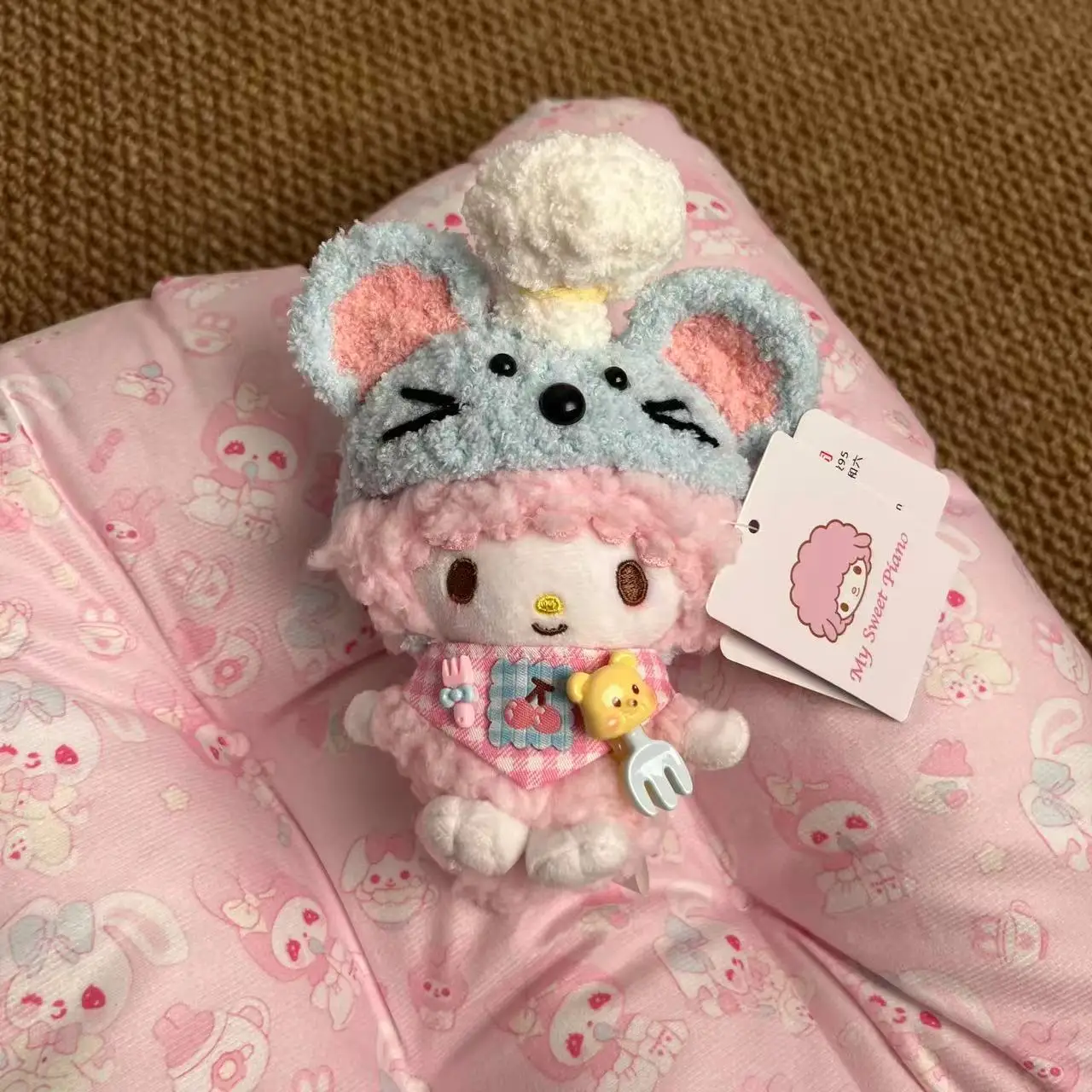 

Плюшевая игрушка Sanrio My Melody Chef для косплея, мягкая кукла с шапкой