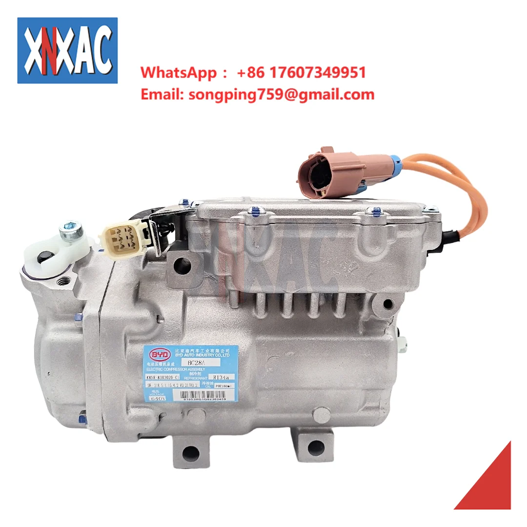 Hybrid Car AC Compressor Electric Compressor for BYD K8 640V Model BC28A  OEM K8SR-8103020-C1 New