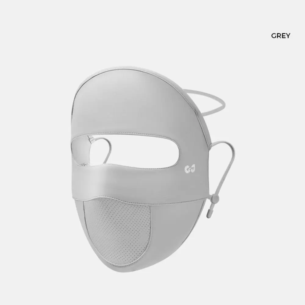 

Дышащий солнцезащитный шарф для лица, маска из ледяного шелка, маска для лица, сплошной цвет, летняя солнцезащитная вуаль, маска для лица, гнини, велоспорт